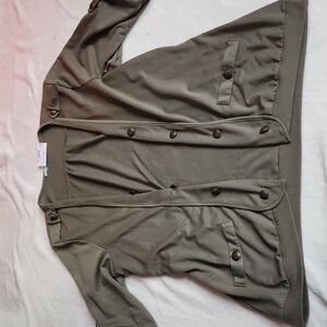 Maurice's, Olive Green, Forest Green,Open Caridgan Casual Workwear Cardigan